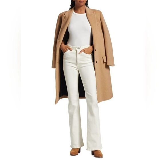 Rag & Bone Casey High Rise Flare Jean In Ecru 31 - Picture 3 of 9